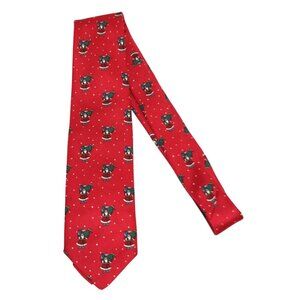 Brooks Brothers Silk Santa Claus Christmas Necktie Red USA Made Heritage Preppy